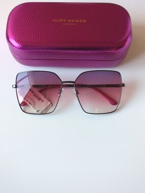 NWT Kurt Geiger sunglasses with branded case